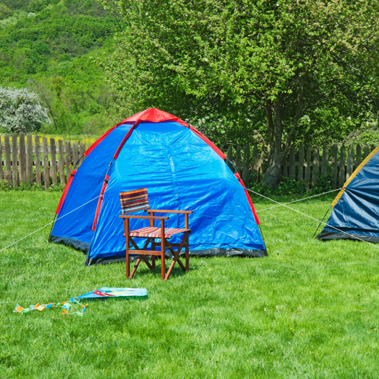 Camping in the backyard